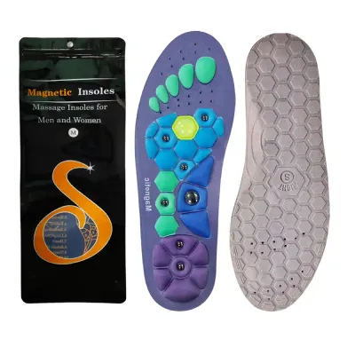  MASSAGE INSOLE FOOT ACUPOINT MAGNETIC THERAPY